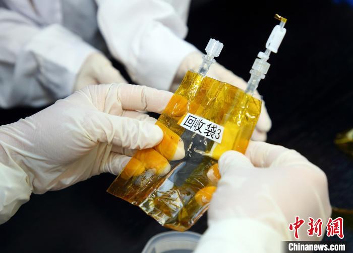隨神舟十五號(hào)返回地面的空間科學(xué)實(shí)驗(yàn)樣品。　中科院空間應(yīng)用中心 供圖