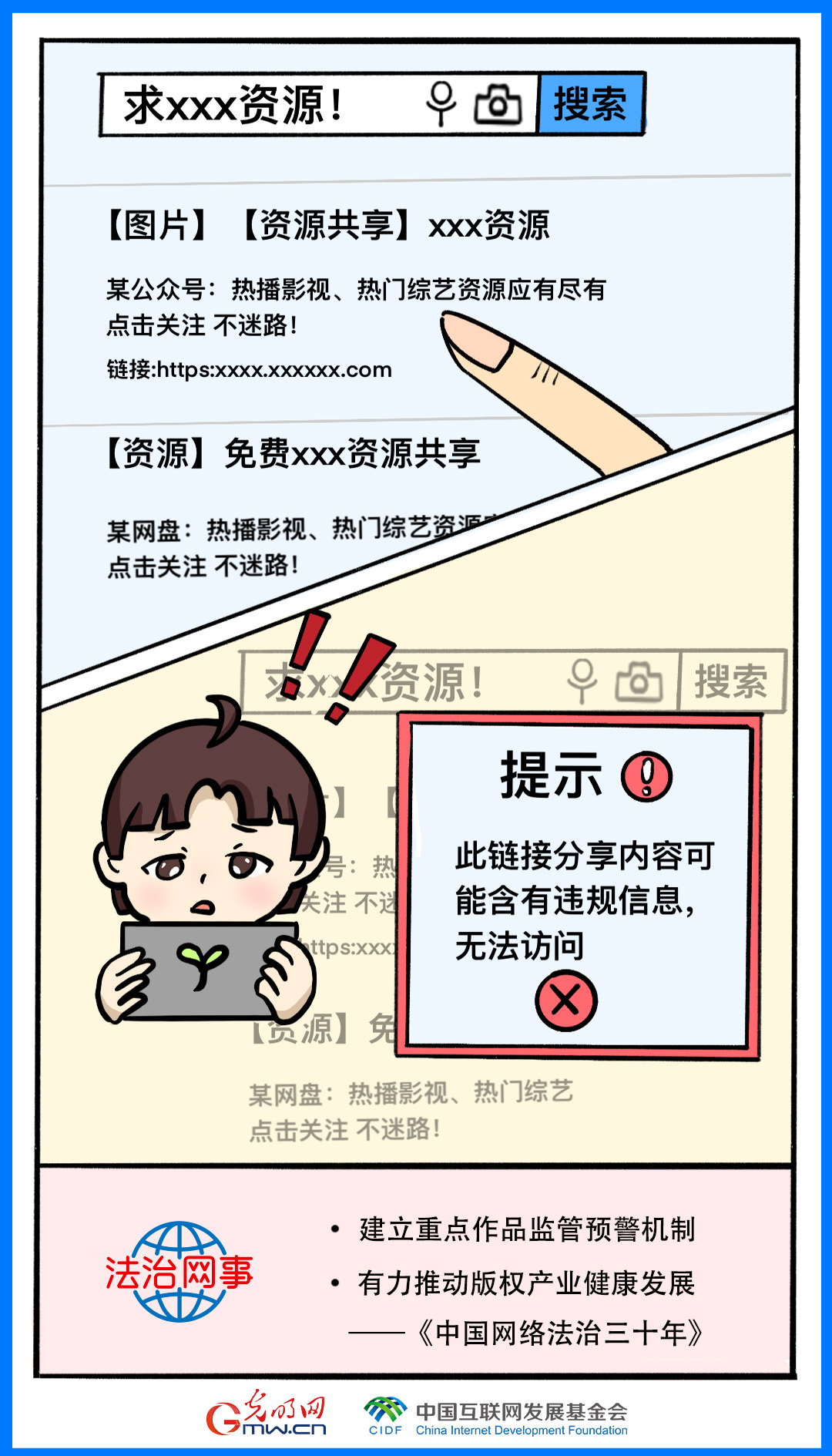 【法治網事】漫畫丨中國網絡法治三十年
