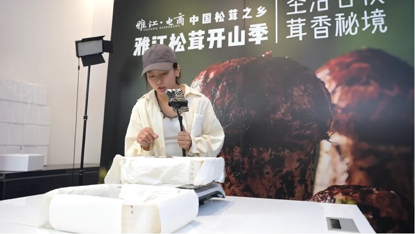 直播現場。雅江外宣供圖